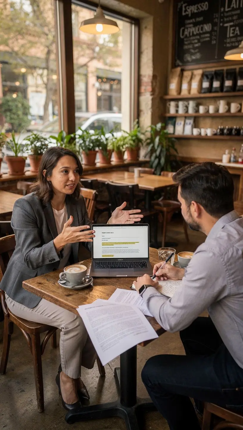 Számítógép képernyője, amelyen jogi oktatóanyagok láthatók.